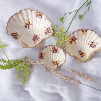 Stutzi Design Honey Bee Decoupage Shell